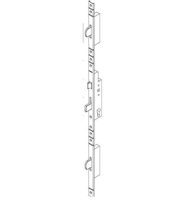 Schüco 3-PT Swing Bolt Lock 211397 - 34mm Backset